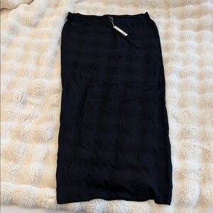 SKIMS Black Maxi Skirt NWT Soft Lounge